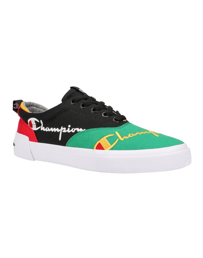 Champion Mens Sneakers NZ - Swipe Colorblock Green/Black ( 3975-KLSAY )